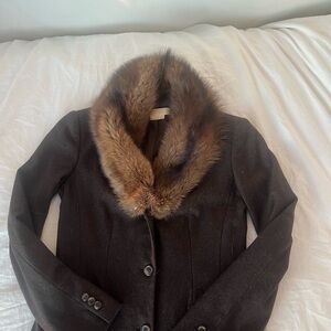 Brown  Coat with fur